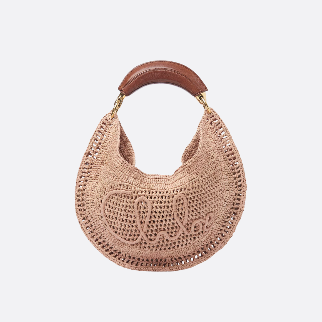 CHLOÉ CALUROSO VERANO BANANA-CARTERAS DE RAFIA