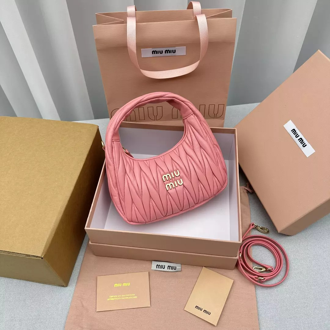 MIU MIU WANDER CARTERA DE HOMBRO DE MATELASSÉ-CUERO NAPPA