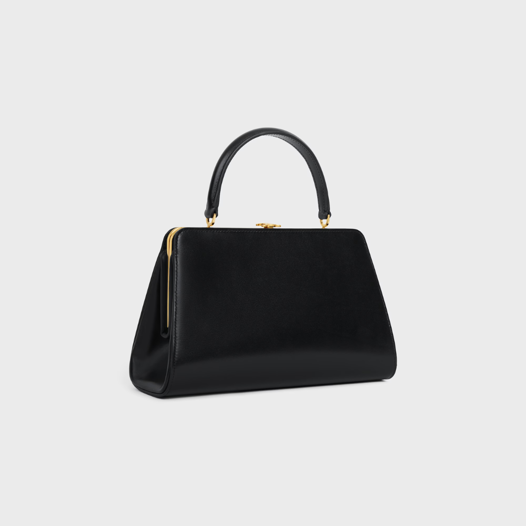 CELINE ANTOINETTE MEDIANA CARTERA DE SATINIERTEM CUERO DE TERNERA – NATURAL