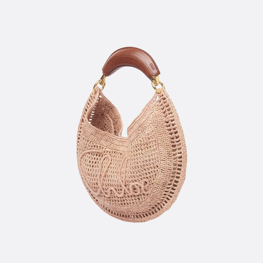 CHLOÉ CALUROSO VERANO BANANA-CARTERAS DE RAFIA
