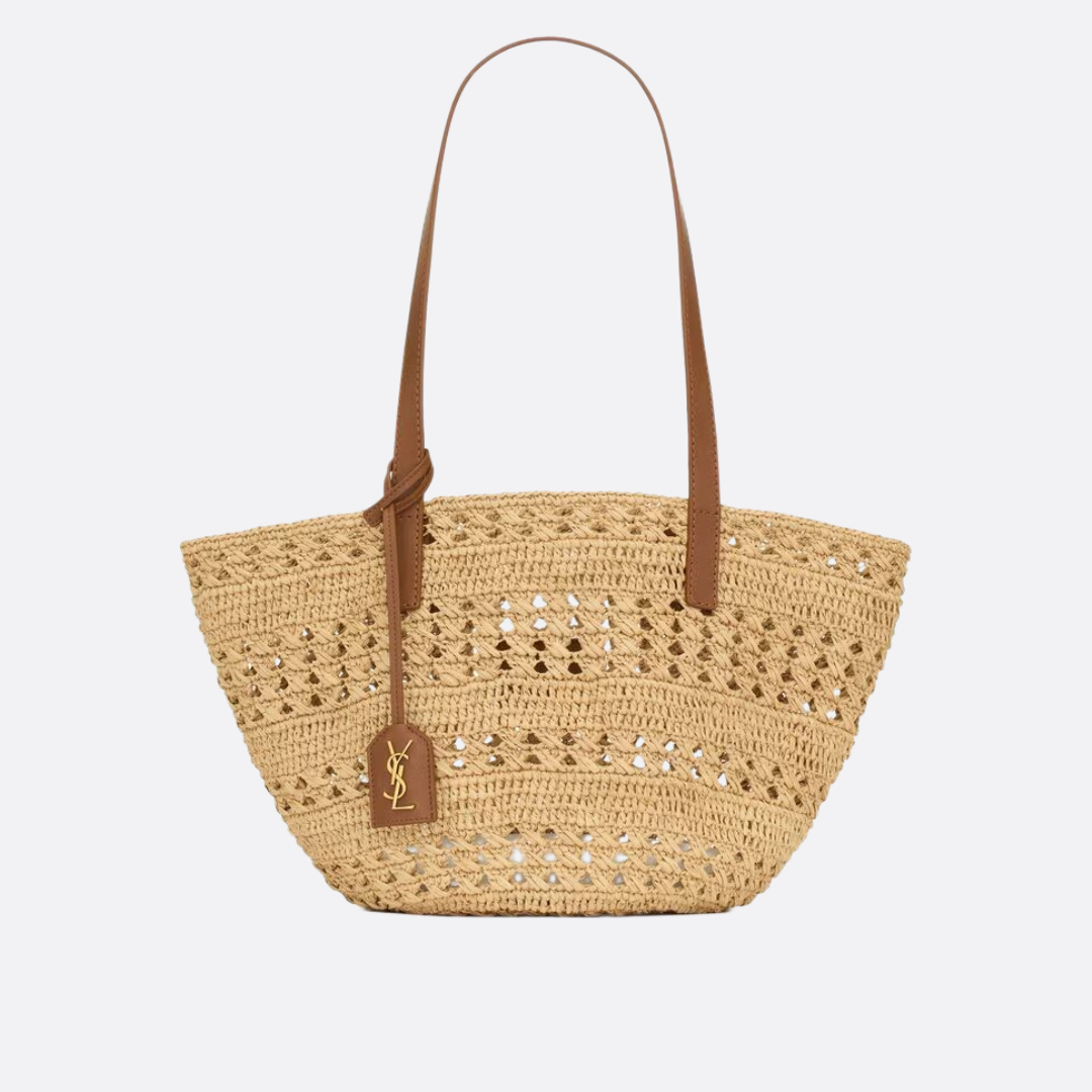 YVES SAINT LAURENT – PANIER-CARTERA DE RAFIA