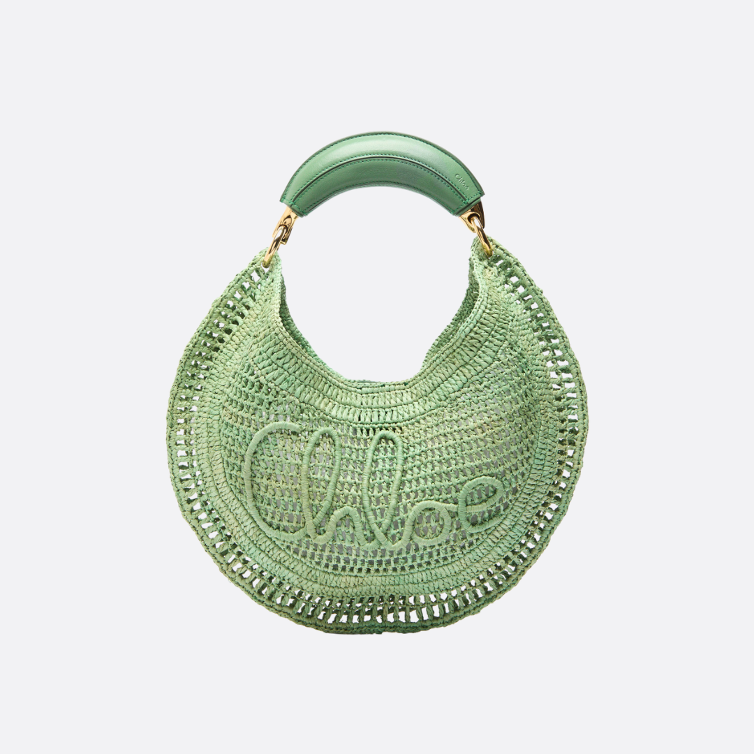 CHLOÉ CALUROSO VERANO BANANA-CARTERAS DE RAFIA