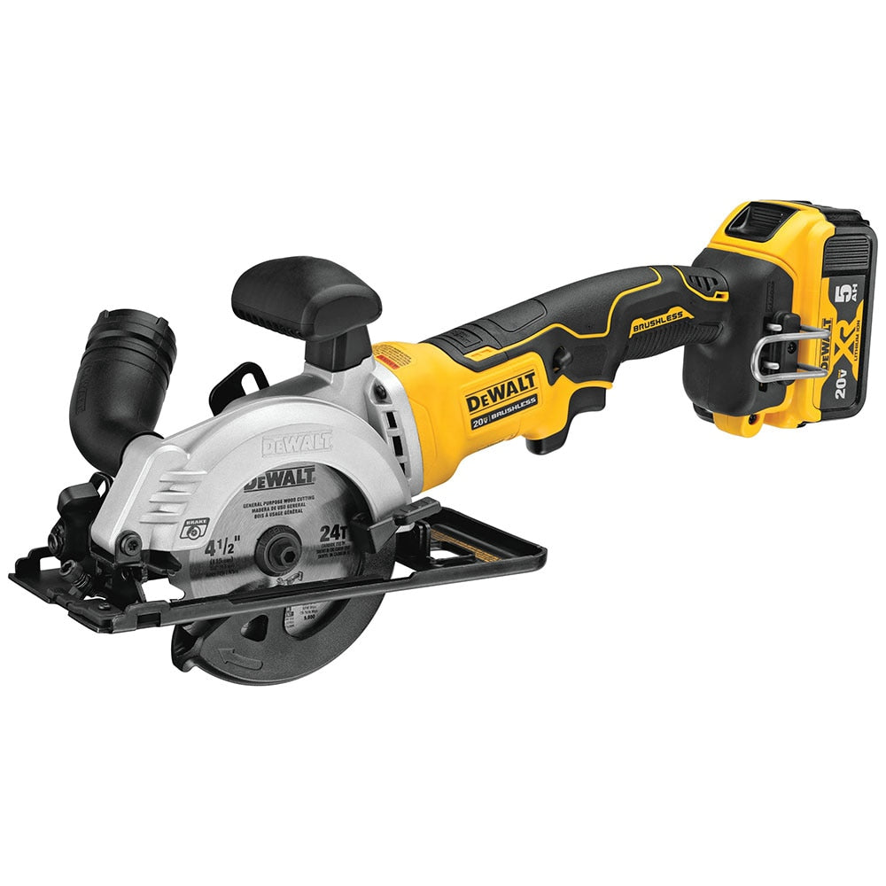 DeWalt DCS571P1 ATOMIC 20V MAX* Brushless 4-1/2" Cordless Circular Saw Kit