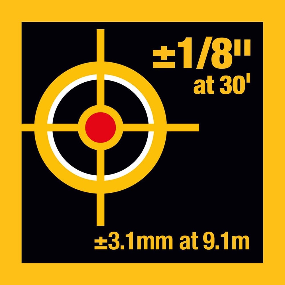 DeWalt DW088K Self Leveling Horizontal/Vertical RED Cross Line Laser Level DW088K-QU (USES 3 X AA)