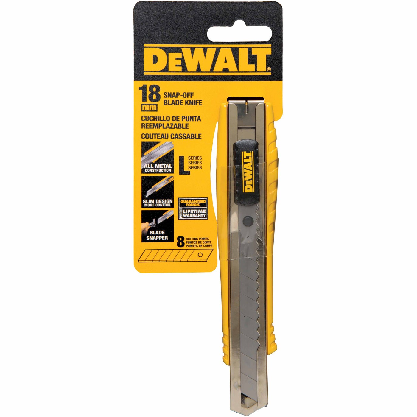DeWalt DWHT10038 18mm Single Blade Snap-Off Knife