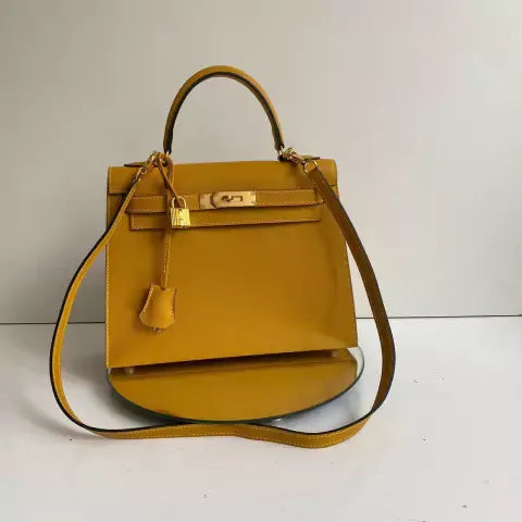 HERMÈS BIRKIN 25 HSS CRAIE/GRIS TOURTERELLE DE TOGO-CUERO CON CEPILLADO DORADO HERRAJES