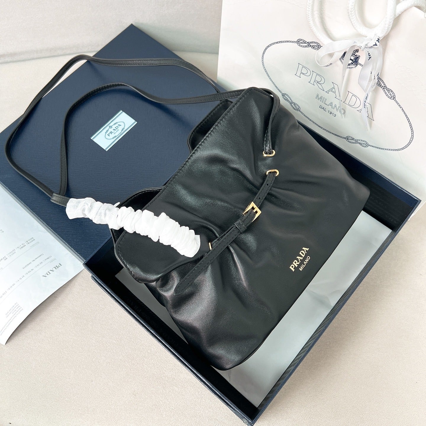 CHICA PRADA DADA CARTERA DE CUERO NAPPA