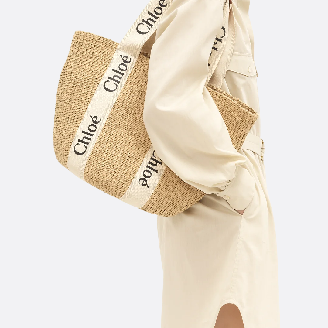 CHLOÉ WOODY GRANDE CANASTA-CARTERA