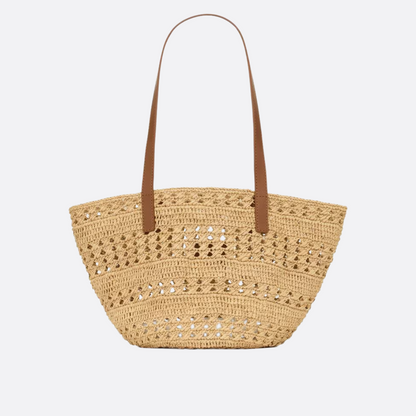 YVES SAINT LAURENT – PANIER-CARTERA DE RAFIA