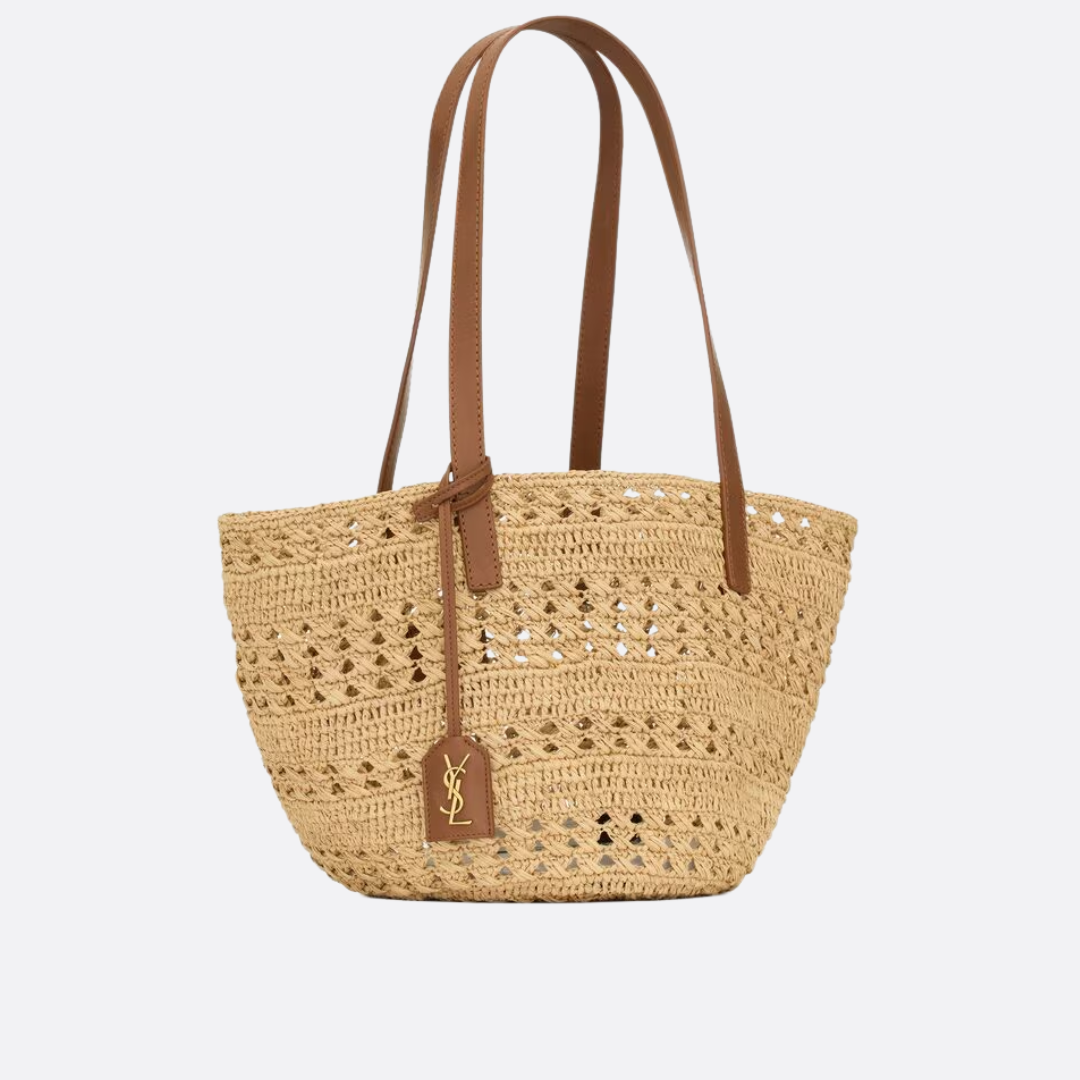 YVES SAINT LAURENT – PANIER-CARTERA DE RAFIA