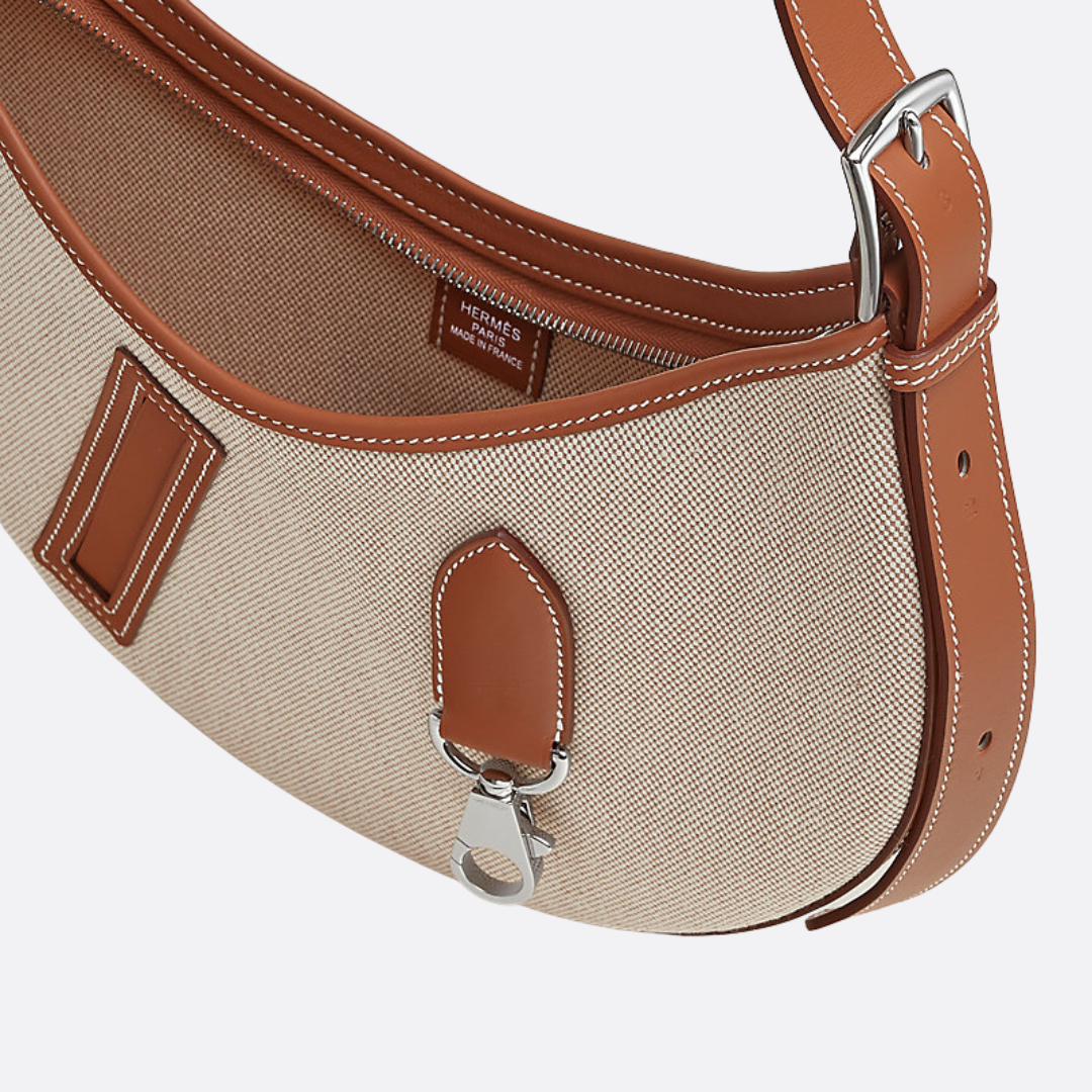P'TIT ARÇON CARTERA DE TOILE & CUERO HERMÈS