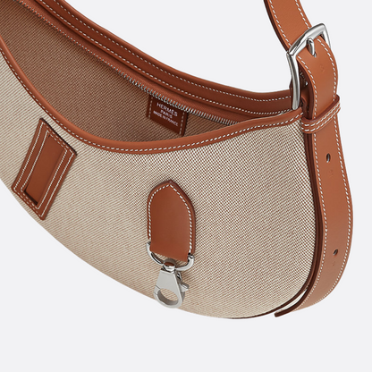P'TIT ARÇON CARTERA DE TOILE & CUERO HERMÈS