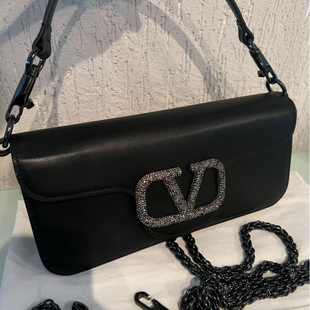 VALENTINO GARAVANI LOCÒ CHICA CARTERA DE HOMBRO CON SCHMUCKLOGO