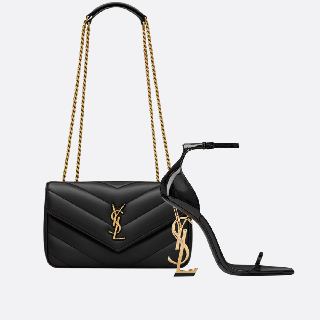 YSL SIGNATURE-SET – LOULOU-CARTERA & OPYUM-SANDALE