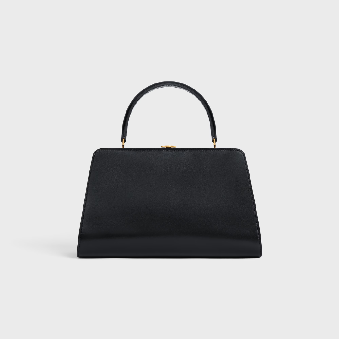 CELINE ANTOINETTE MEDIANA CARTERA DE SATINIERTEM CUERO DE TERNERA – NATURAL