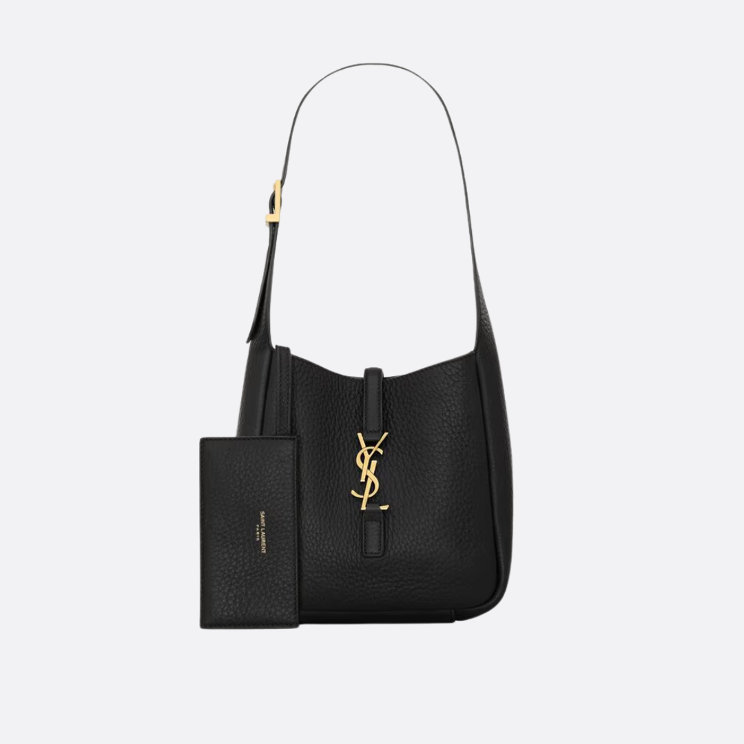 SAINT LAURENT – BABY LE 5 À 7 BLANDA CARTERA DE GRANEADO CUERO