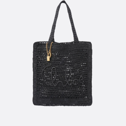 CHLOÉ VERANO-BANANEN-CARTERA DE RAFIA