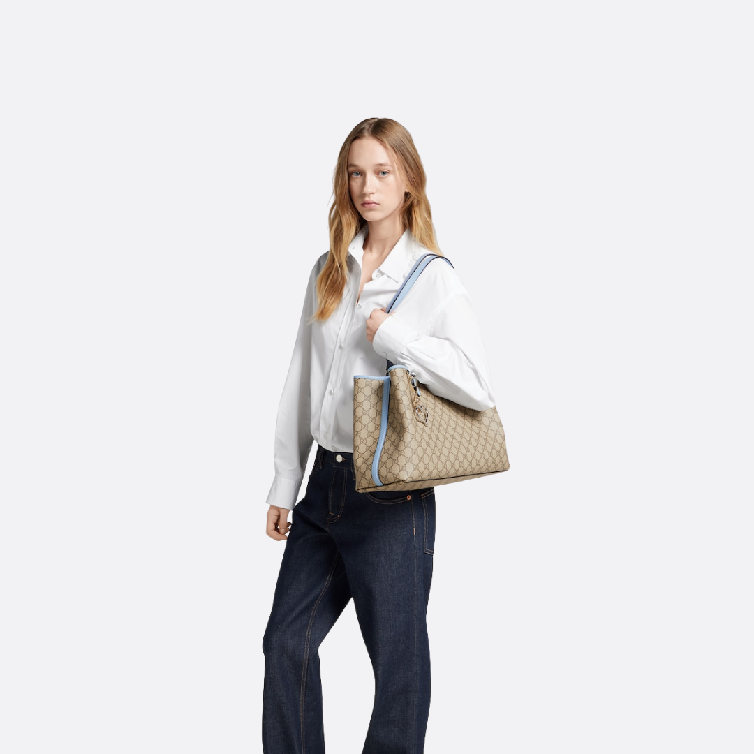 GROSSER GG EMBLEM SHOPPER GUCCI