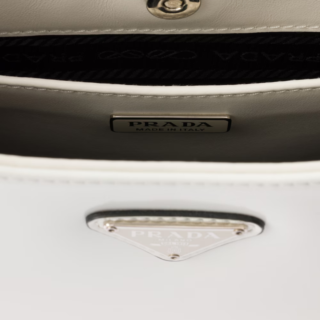 PRADA CLEO CARTERA DE HOMBRO DE CEPILLADO CUERO