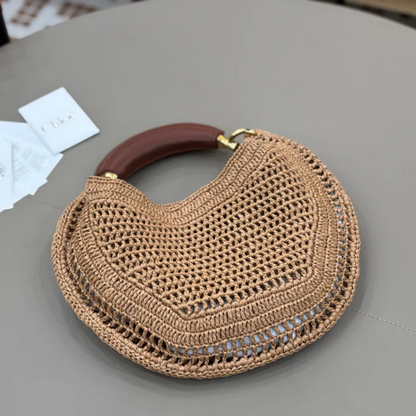 CHLOÉ CALUROSO VERANO BANANA-CARTERAS DE RAFIA