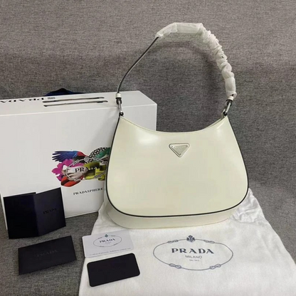 PRADA CLEO CARTERA DE HOMBRO DE CEPILLADO CUERO