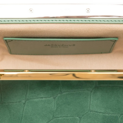 JACQUEMUS LE SALON CLUTCH DE GAMUZA CON EFECTO COCO