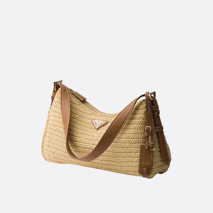 PRADA – AIMÉE CARTERA DE CROCHET Y CUERO (GRANDE)