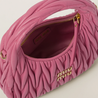 MIU MIU WANDER CARTERA DE HOMBRO DE MATELASSÉ-CUERO NAPPA