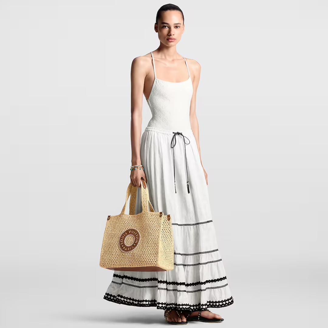 LOUIS VUITTON BY THE POOL RAFIA ONTHEGO MM M24723