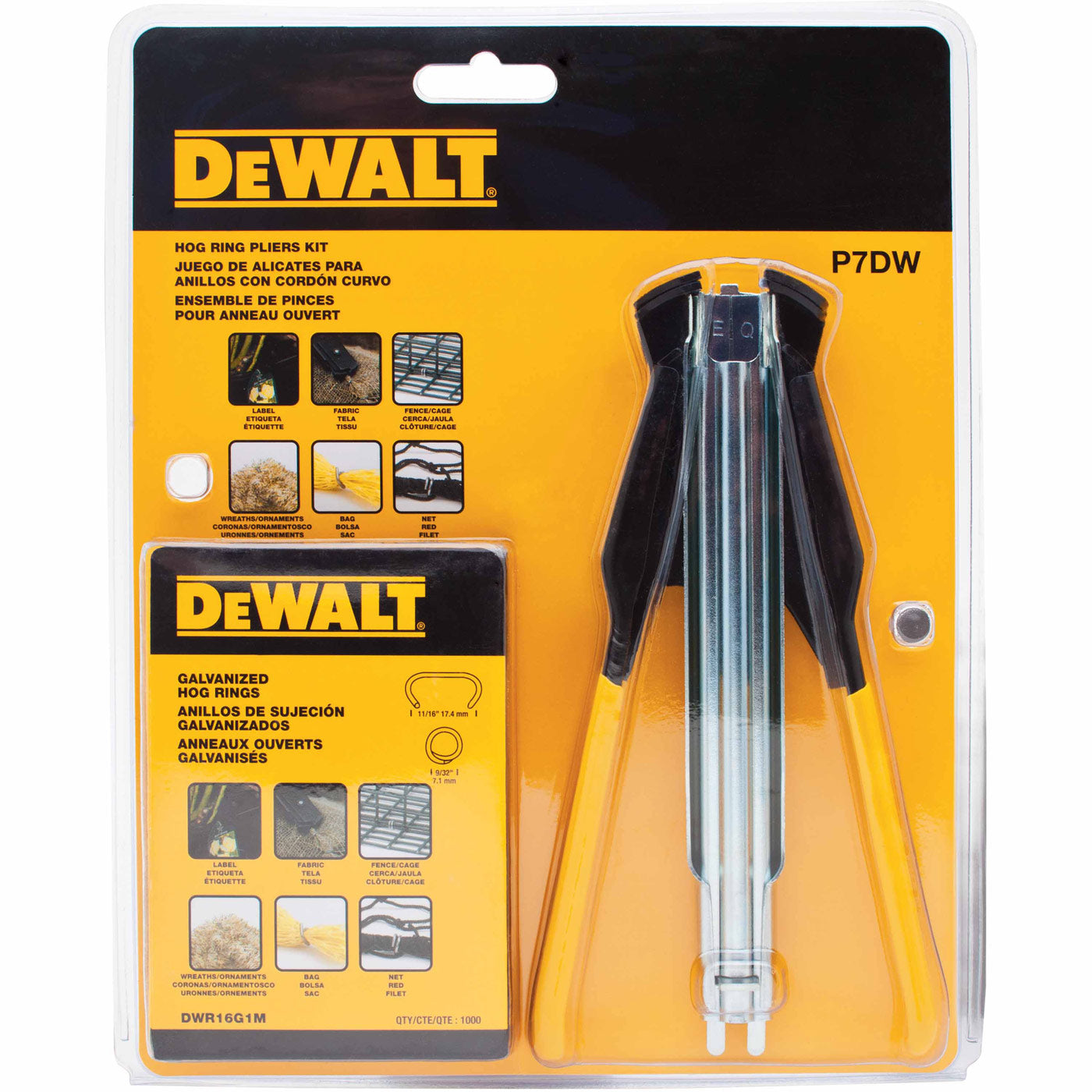 DeWalt P7DW Hog Ring Pliers Kit