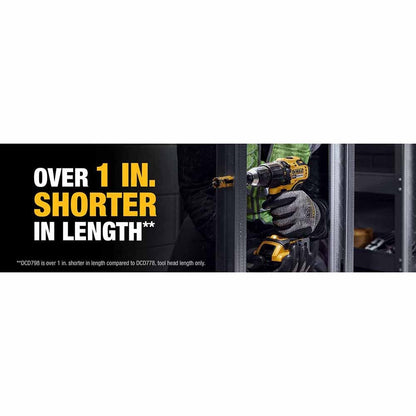 DeWalt DCD798D1 20V MAX Brushless Cordless 1/2 in. Hammer Drill Kit