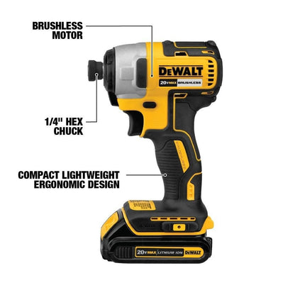 DeWalt DCF787C1 20V MAX Brushless Impact DR Kit