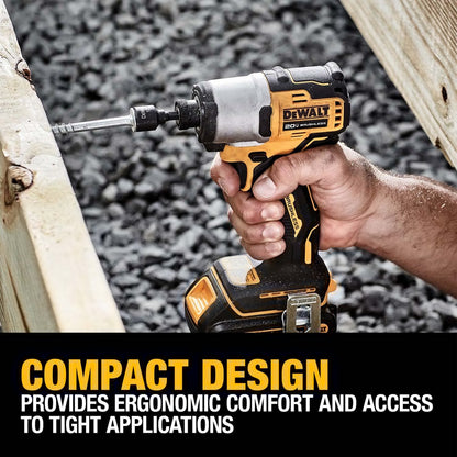 DeWalt DCF840D1 20V MAX* Brushless Cordless 1/4 in. Impact Driver Kit
