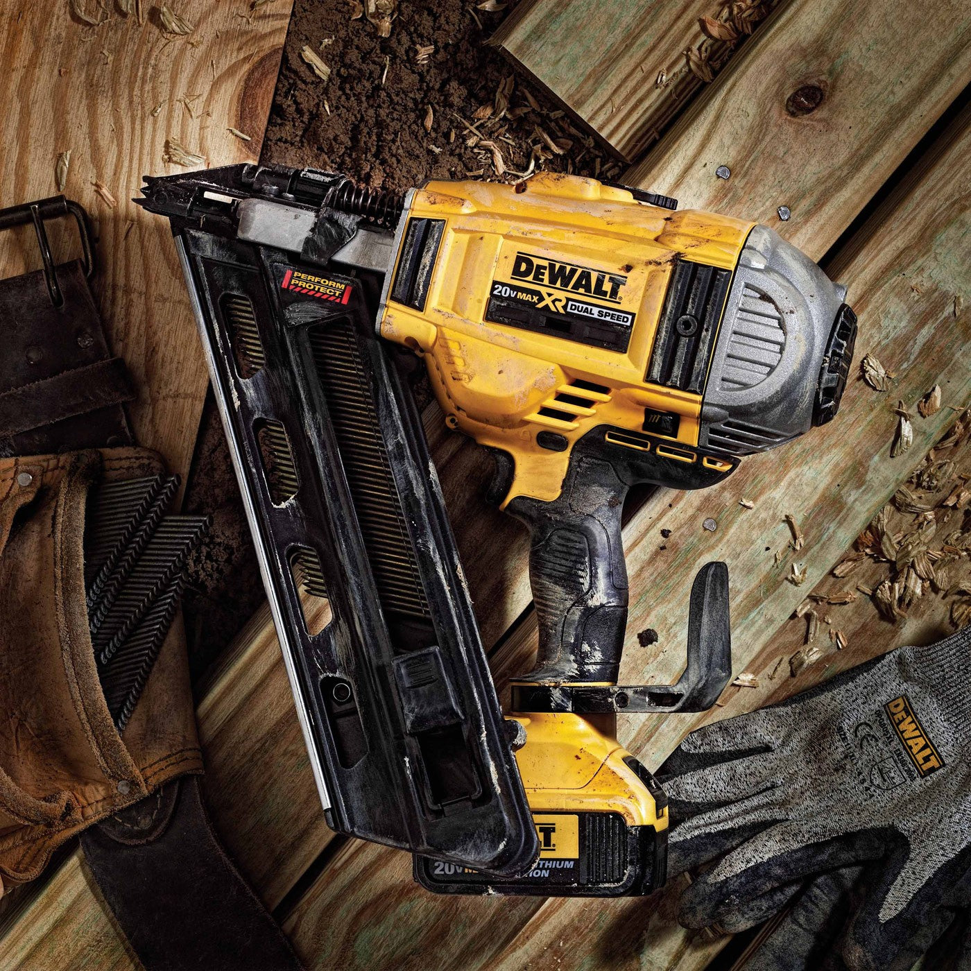 DeWalt DCN692M1 20V MAX* XR Lithium Ion Brushless Dual Speed Framing Nailer