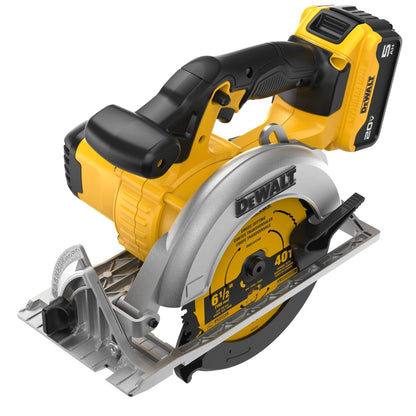 DeWalt DCS391P1 20V Max Li Ion 6-1/2" Circular Saw Kit (5.0 Ah) 5/8"Arbor