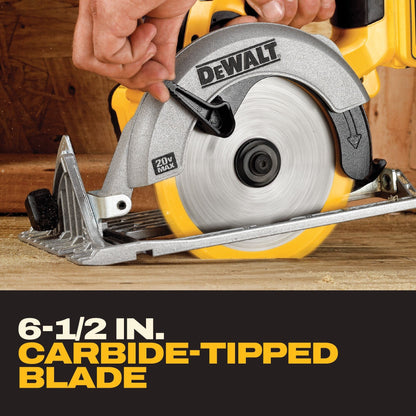 DeWalt DCS391P1 20V Max Li Ion 6-1/2" Circular Saw Kit (5.0 Ah) 5/8"Arbor