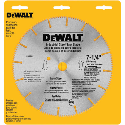 DeWalt DW3330 7-1/4" Iron/Steel Saw Blade