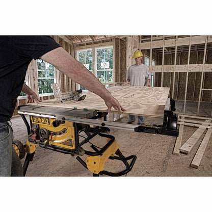 Dewalt DWE7491RS 10" Jobsite Table Saw 32 - 1/2" (82.5cm) Rip Capacity, and a Rolling Stand