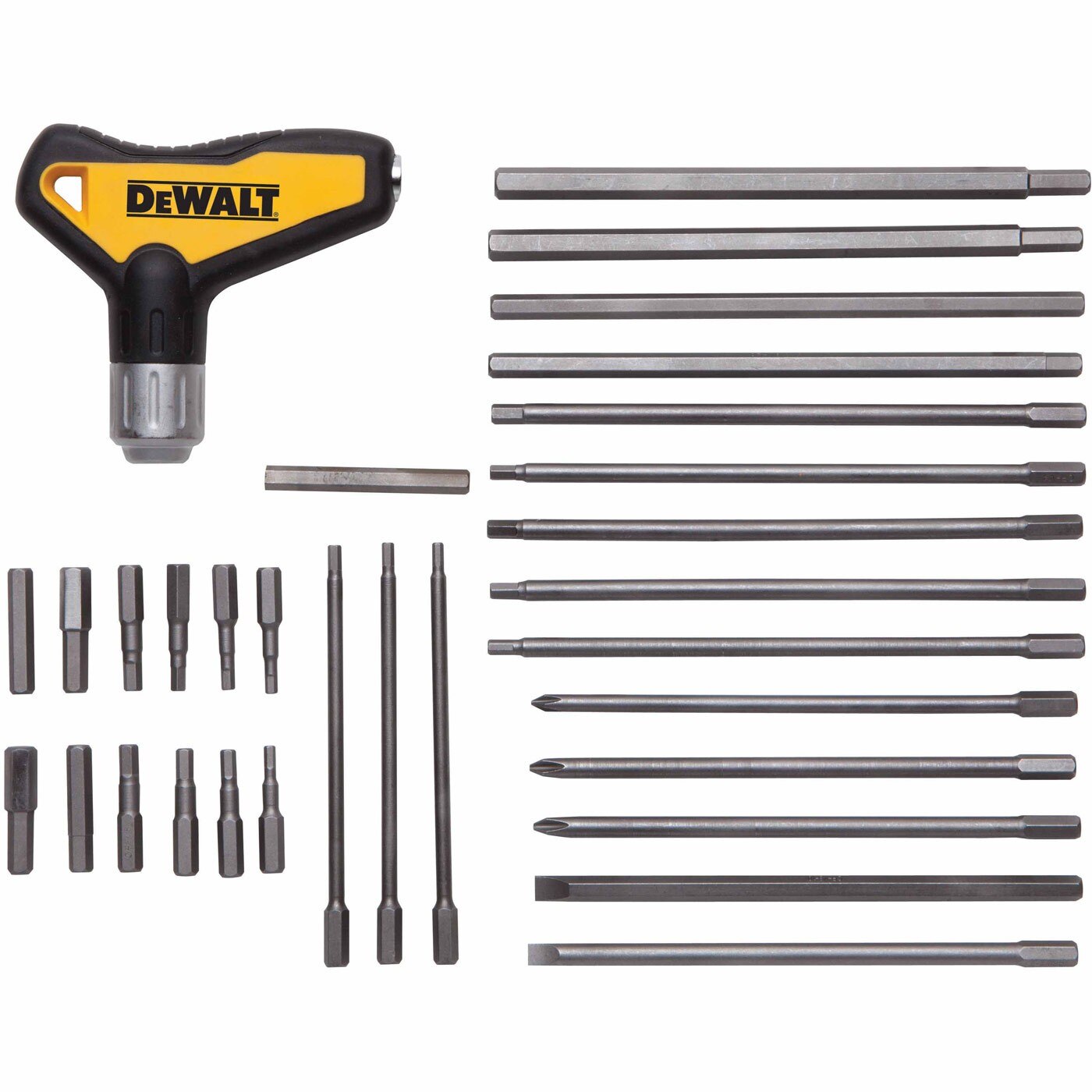 DeWalt DWHT70265 RATCHETING T-HANDLE SET - 31 PC