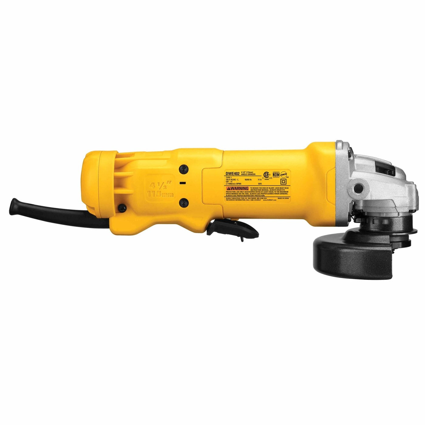 DeWalt DWE402 4-1/2" 11 Amp Angle Grinder