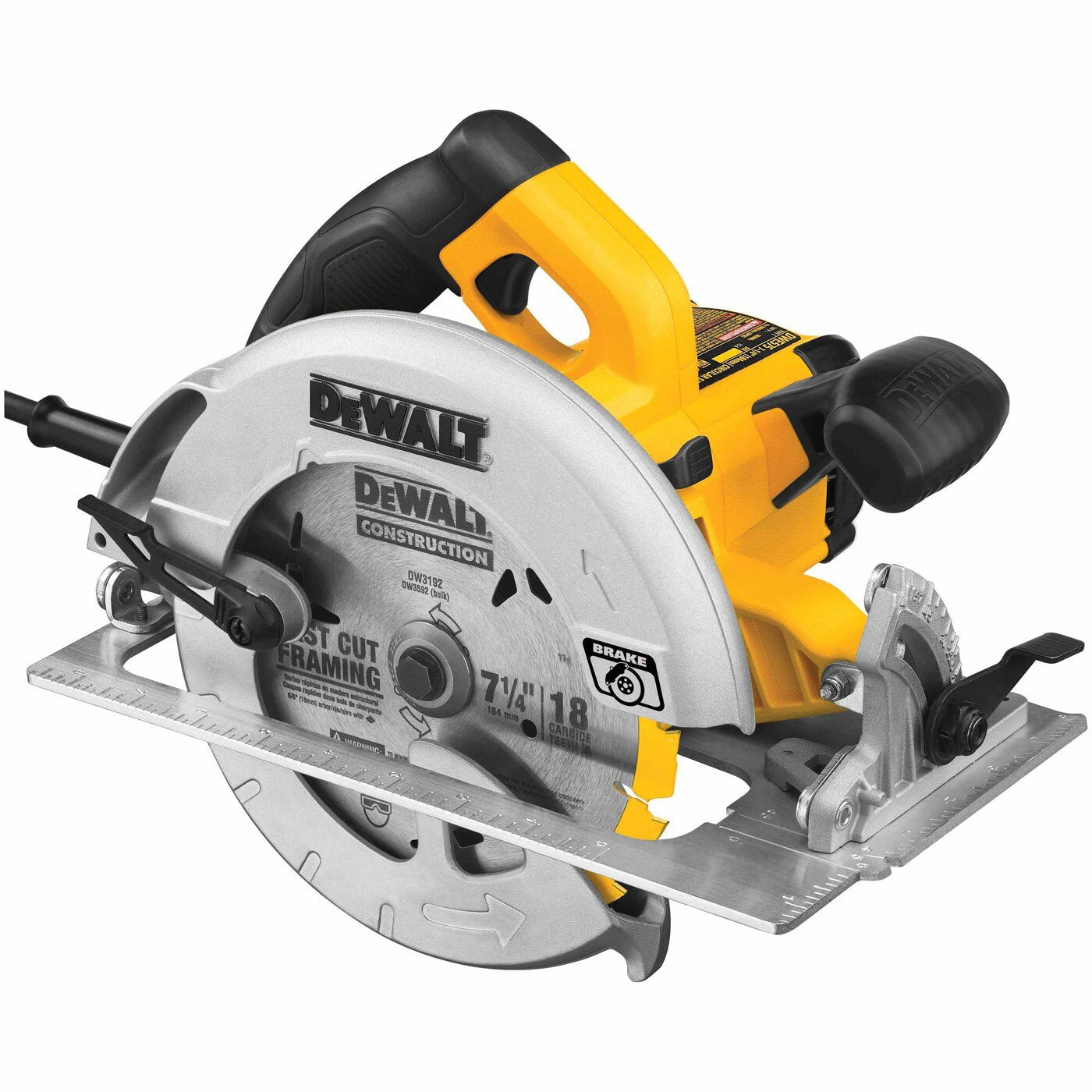 DeWalt DWE575SB 7-1/4" Lightweight Circular Saw with Electric Brake