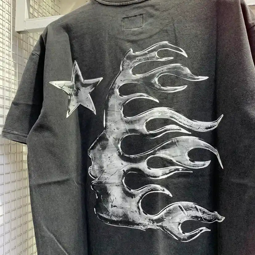 Camiseta Hellstar Washed Logo (Pronta Entrega)