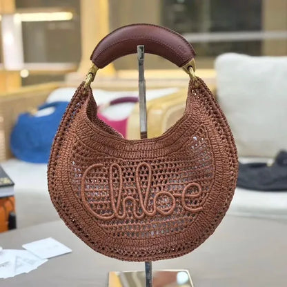 CHLOÉ CALUROSO VERANO BANANA-CARTERAS DE RAFIA