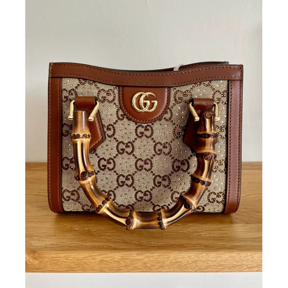 GUCCI DIANA CHICA TOTE-CARTERA CON KRISTALLEN