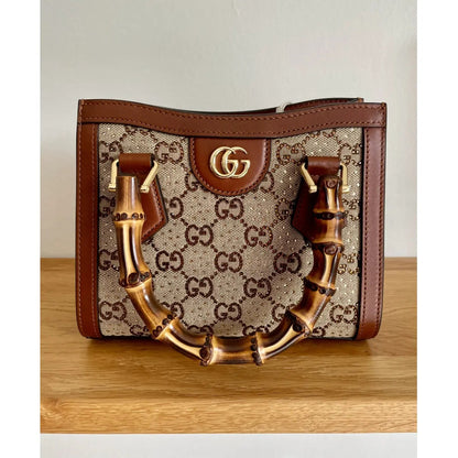 GUCCI DIANA CHICA TOTE-CARTERA CON KRISTALLEN