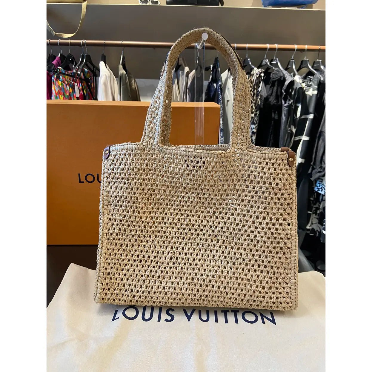 LOUIS VUITTON BY THE POOL RAFIA ONTHEGO MM M24723