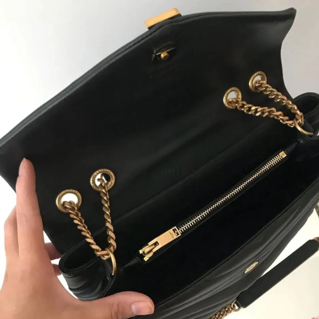 SAINT LAURENT LOULOU SMALL MATELASSÉ CARTERA