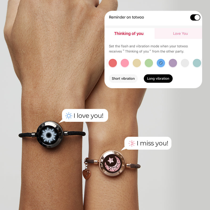 Totwoo Sun & Moon Touch Bracelets Set